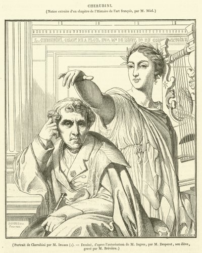 Portrait de Cherubini - French School