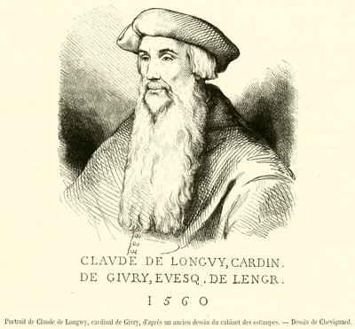 Portrait de Claude de Longwy, cardinal de Givry - French School