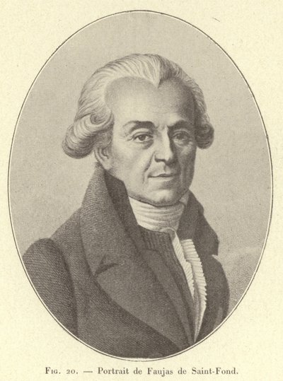 Portrait de Faujas de Saint-Fond (gravure) - French School