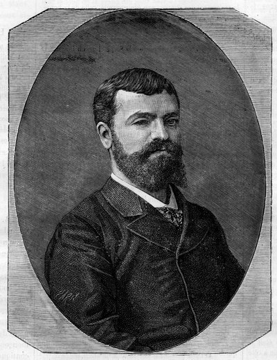 Portrait de Henri-Paul Nenot (1853-1934), architecte français, qui réalisa la Nouvelle Sorbonne de Paris. Gravure dans "Le Monde Illustré" - French School