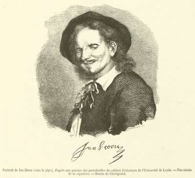 Portrait de Jan Steen, sans la pipe - French School