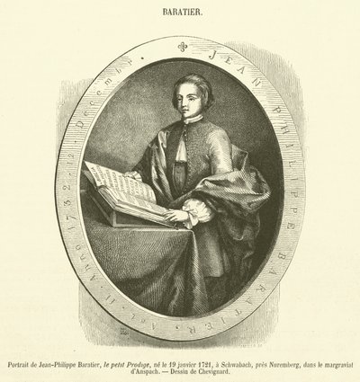 Portrait de Jean-Philippe Baratier - French School