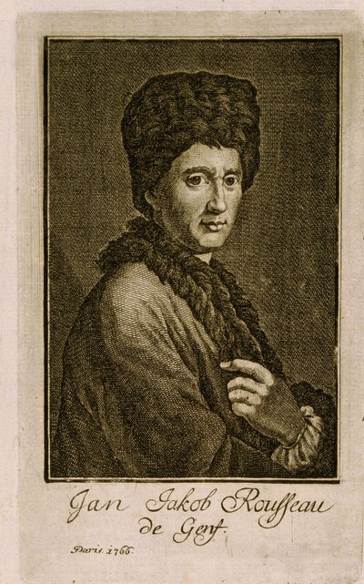 Portrait de Jean Jacques Rousseau - French School
