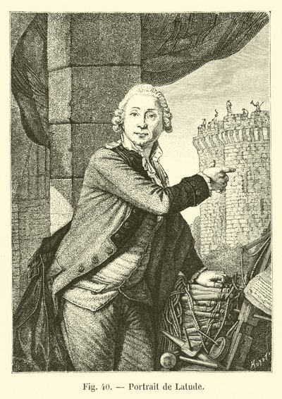 Portrait de Latude - French School