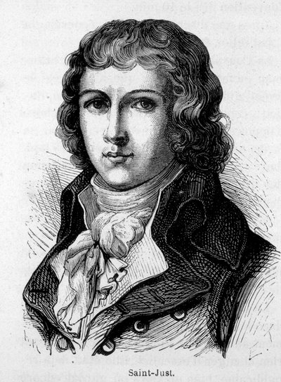 Portrait de Saint-Just - French School