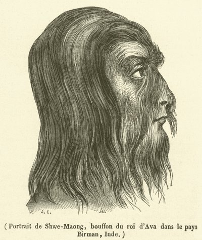 Portrait de Shwe-Maong, bouffon du roi d