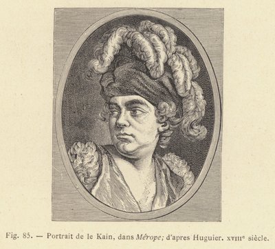 Portrait de le Kain, dans Mérope, d