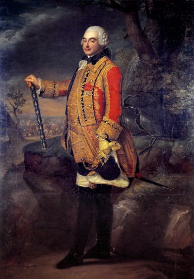 Portrait en pied de Charles de Rohan, Prince de Soubise, maréchal de France (1715-1787) - French School