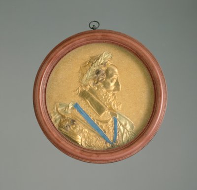 Médaillon portrait du roi Henri IV, début du XVIIe siècle - French School