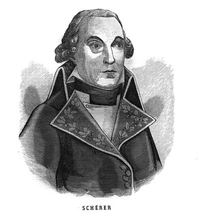 Portrait de Barthélemy Louis Joseph Schérer (1747-1804), ministre de la Guerre. Gravure dans "Les Illustrations De L