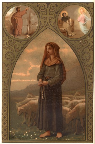 Portrait de Bernadette Soubirous (1844-1879), bergère à Lourdes, Hautes-Pyrénées (65) - French School