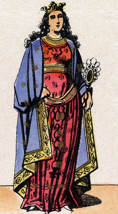 Portrait de Bertrude (ou Bertrade ou Beretrude) - French School