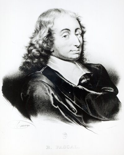 Portrait de Blaise Pascal (1623-62) gravé par François Séraphin Delpech (1778-1825) - French School