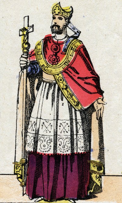 Portrait de Boniface (v.675-754), archevêque de Mayence qui a évangélisé l