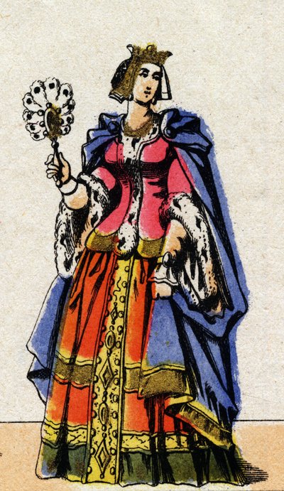 Portrait de Bonne de Luxembourg (1315-1349), épouse de Jean II de France. - French School