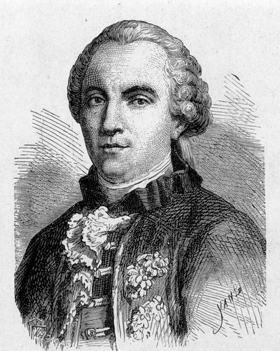 Portrait de Buffon (1707 - 1788) - dans « Album de la Science; savants illustres; Grandes découvertes » 1896. - French School