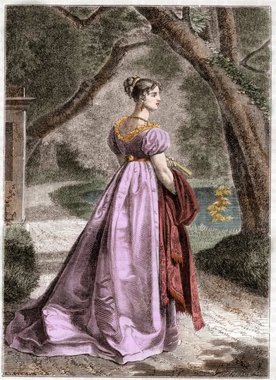 Portrait de Catherine de Wurtemberg (1783-1835) reine de Westphalie - Portrait de Catherine de Wurtemberg, épouse de Jérôme Bonaparte, reine de Westphalie (1783-1835) - dans « Histoire de l