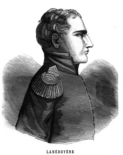 Portrait de Charles Angélique François Huchet de La Bédoyère - French School