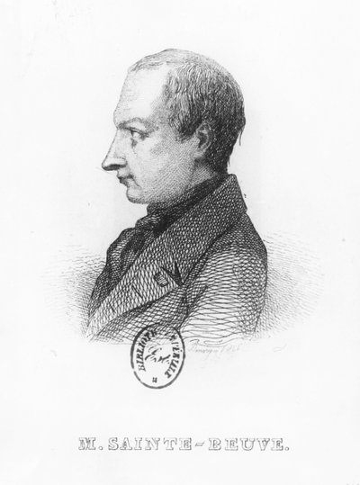 Portrait de Charles Augustin Saint-Beuve - French School