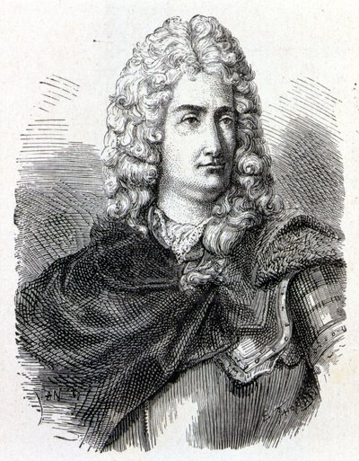 Portrait de Charles François Du Fay (1698 - 1739), chimiste et physicien français - dans "Album de la Science; savants illustres; Grandes découvertes" 1896. - French School