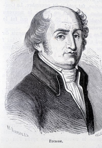 Portrait de Charles Gilbert Romme, homme politique français (1750-1795) - dans L