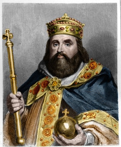 Portrait de Charles III le Gros (839-888) Empereur d