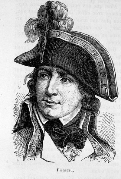 Portrait de Charles Pichegru, général français (1761-1804) - dans "L