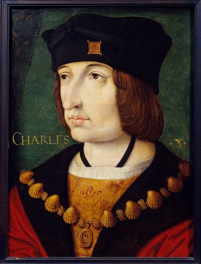 Portrait de Charles VIII (1470-1498) fils de Louis XI - French School