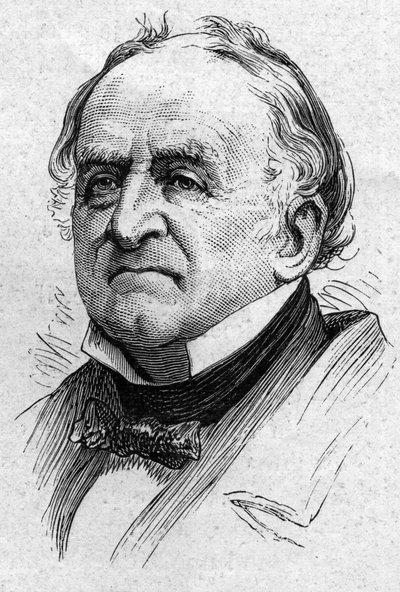 Portrait de Charles de Viel Castel (1800-1887), diplomate et académicien français. Gravure dans "Le Monde Illustré" n°883 du 14 mars 1874. - French School