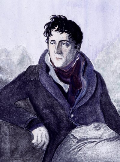 Portrait de Chateaubriand. Gravure du 19e siècle - French School