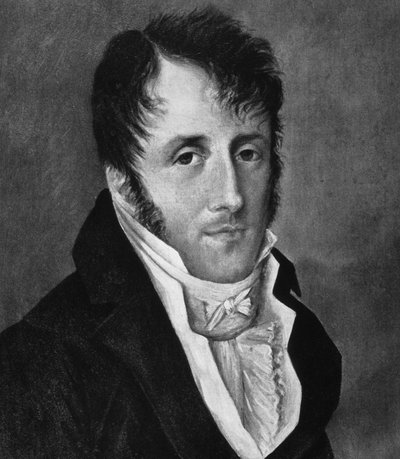 Portrait de Chateaubriand. Gravure du 19e siècle - French School