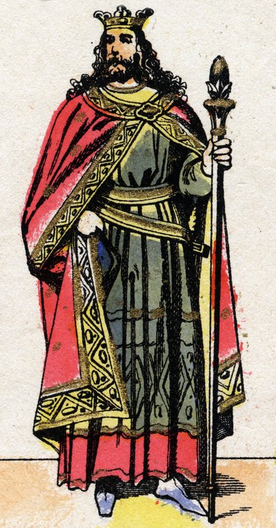 Portrait de Childebert II (v. 570 - 596), roi d