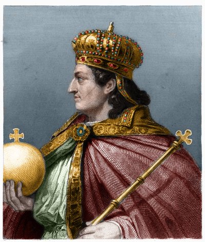Portrait de Childebert II (v. 570 - 596), Roi d