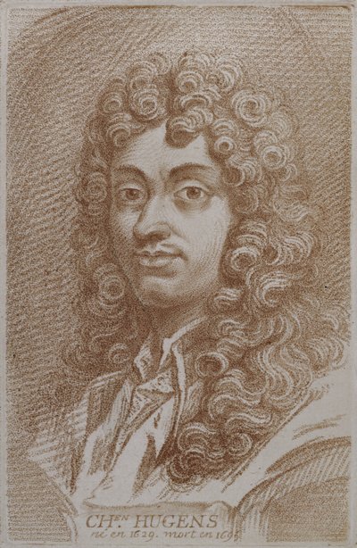 Portrait de Christian Huygen (1629-95) de Histoire des Mathématiciens par Alexandre Saverien, milieu du 18e siècle - French School