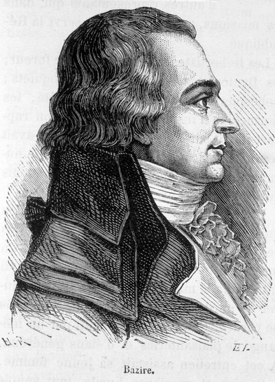 Portrait de Claude Basire ou Bazire (1764-1794), homme politique français - dans "L