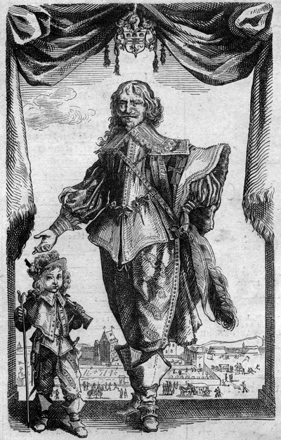 Portrait de Claude Deruet (1588-1660), peintre français. Gravure de "Histoire de la gravure" par Georges Duplessis - French School
