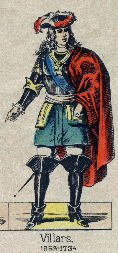 Portrait de Claude Louis Hector de Villars (1653-1734), maréchal de France. Image d