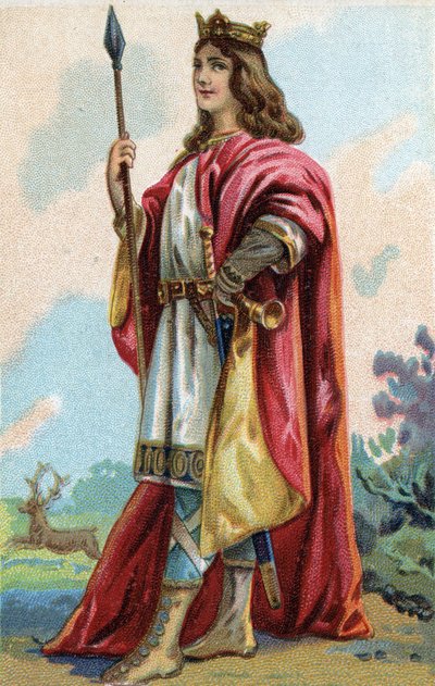 Portrait de Clovis III, roi des Francs de 691 à 695 - French School