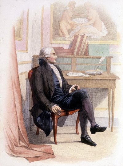 Portrait de Condorcet - dans « Le Plutarque Français » - French School