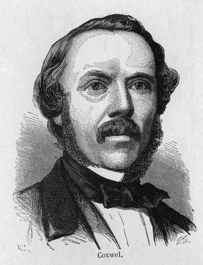 Portrait de Coxwel, aéronaute britannique - dans "Album de la Science; savants illustres; Grandes découvertes" 1896. - French School