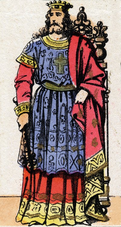 Portrait de Dagobert Ier (v.600-639) roi d