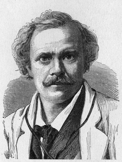 Portrait de Félix Nadar - dans « Album de la Science; savants illustres; Grandes découvertes » 1896. - French School