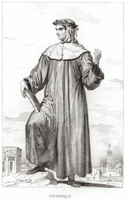 Portrait de Francesco Petrarca - French School