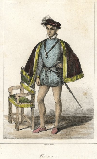 Portrait de François II (1544 - 1560), roi de France. - French School