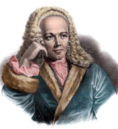 Portrait de François Quesnay (1694-1774), médecin et économiste français - French School