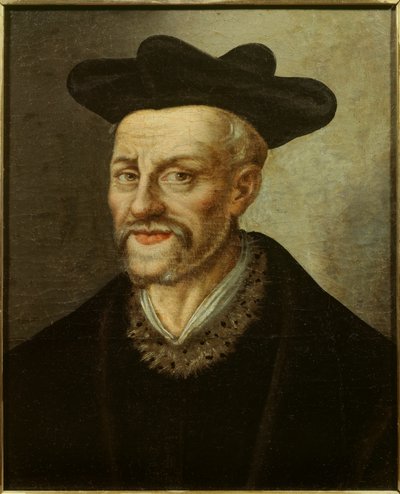 Portrait de François Rabelais (1494-1553), écrivain et médecin français. Peinture de l