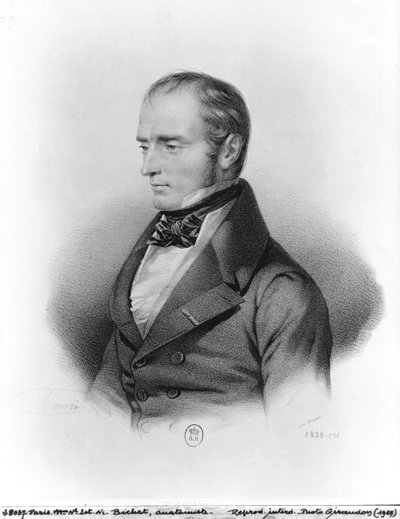 Portrait de François Xavier Bichat (1771-1802) gravé par François Séraphin Delpech (1778-1825) - French School