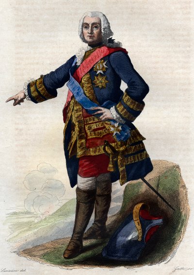 Portrait de François de Chevert (1695-1769), général français - French School