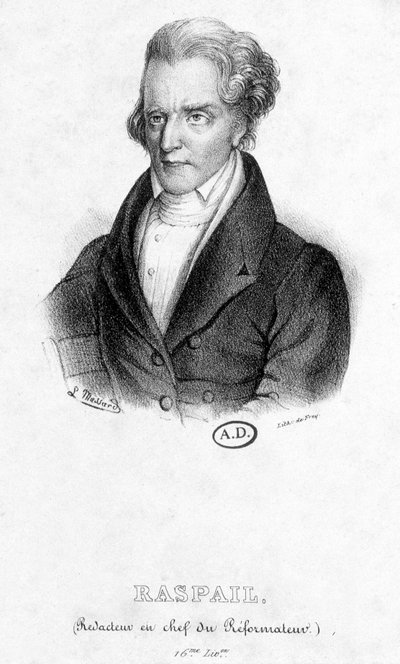Portrait de François Vincent Raspail (1794 - 1878) : Rédacteur en chef du Réformateur - French School