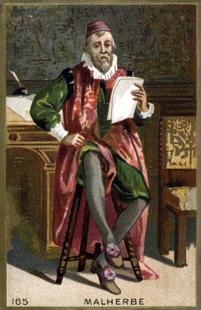 Portrait de François de Malherbe (1555-1628). Chromolithographie du 19ème siècle - French School
